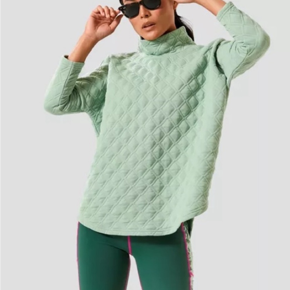 Tuckernuck Mint Green Quilted Sweatshirt